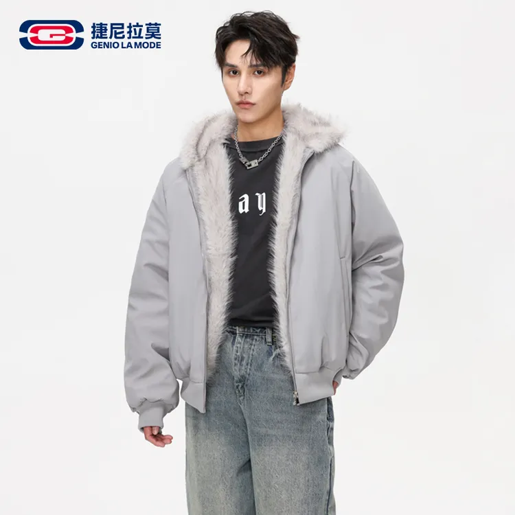 【敖瑞鹏代言】座山雕毛领连帽棉服情侣冬季户外保暖棉衣外套男女