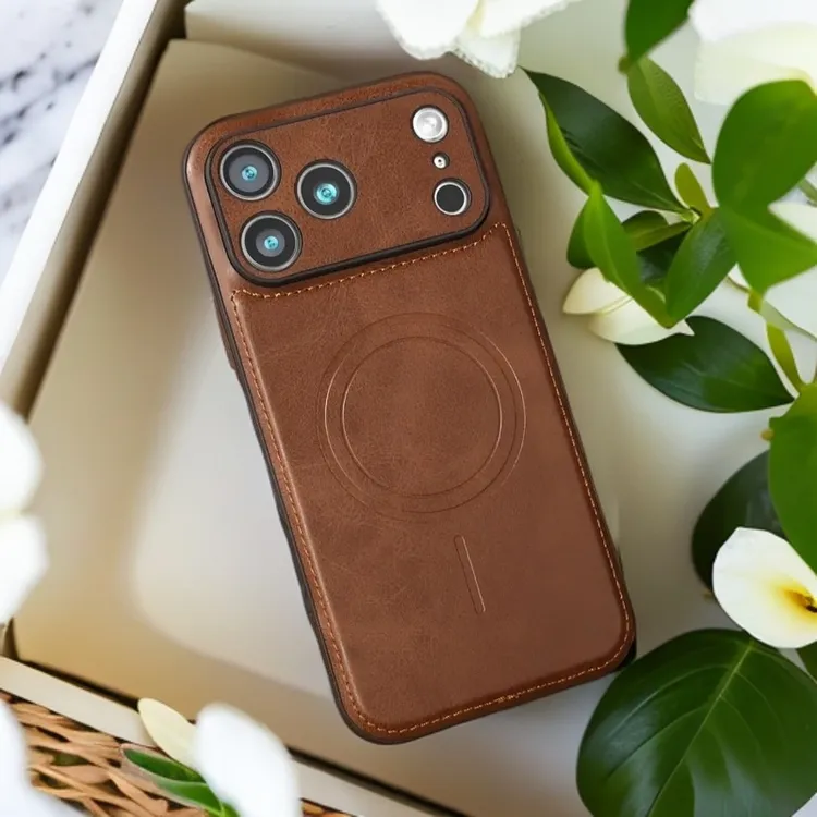 【苹果手机壳】适用iPhone17/16/15/14/13Promax高端皮革全包磁吸套