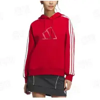 adidas/阿迪达斯25年蛇年新年款红色休闲运动长袖连帽卫衣JZ1636