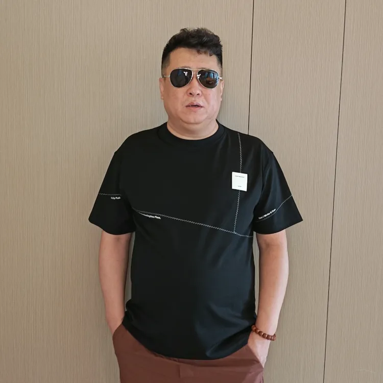  时尚百搭男士大码夏季潮流风胖子圆领休闲男短袖T恤衫大码男装WT