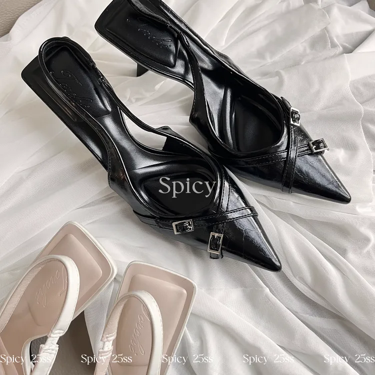 【Spicy】高智女神|2025设计师款高跟鞋新款法式气质名媛风