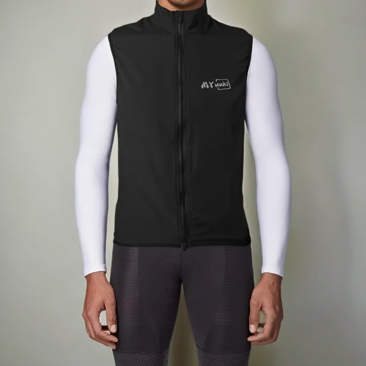 男女款秋季骑行防风马甲防水透气速干适合山地公路双开拉链风衣