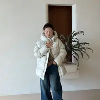 【云朵泡芙】HANI 秋冬新款安心绒新国标95白鸭绒中长款羽绒服Y189