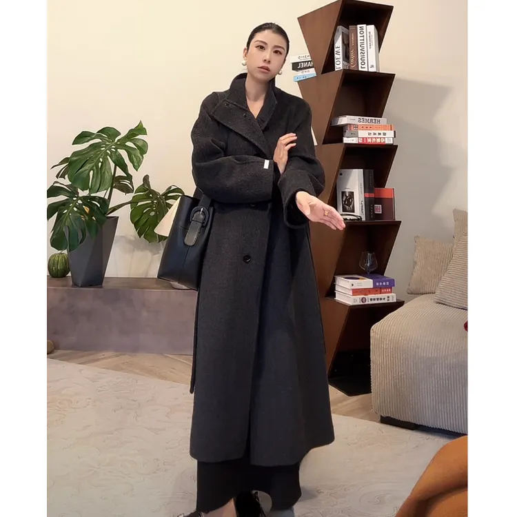 ZUOXIAOQI留金澳毛长款大衣13（衣长118-120/胸围110-114）