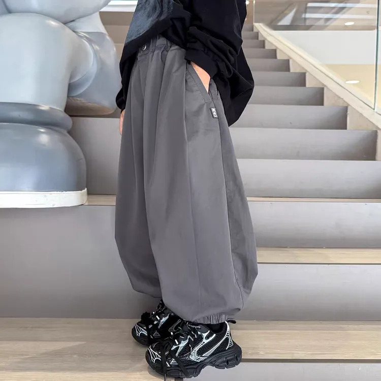 男童裤子春秋款2025新款大儿童秋装灯笼长裤街舞痞帅风男孩秋季潮