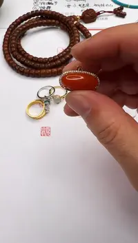 【闪购商品】南红玛瑙戒指18K金镶嵌南红玛瑙 戒指