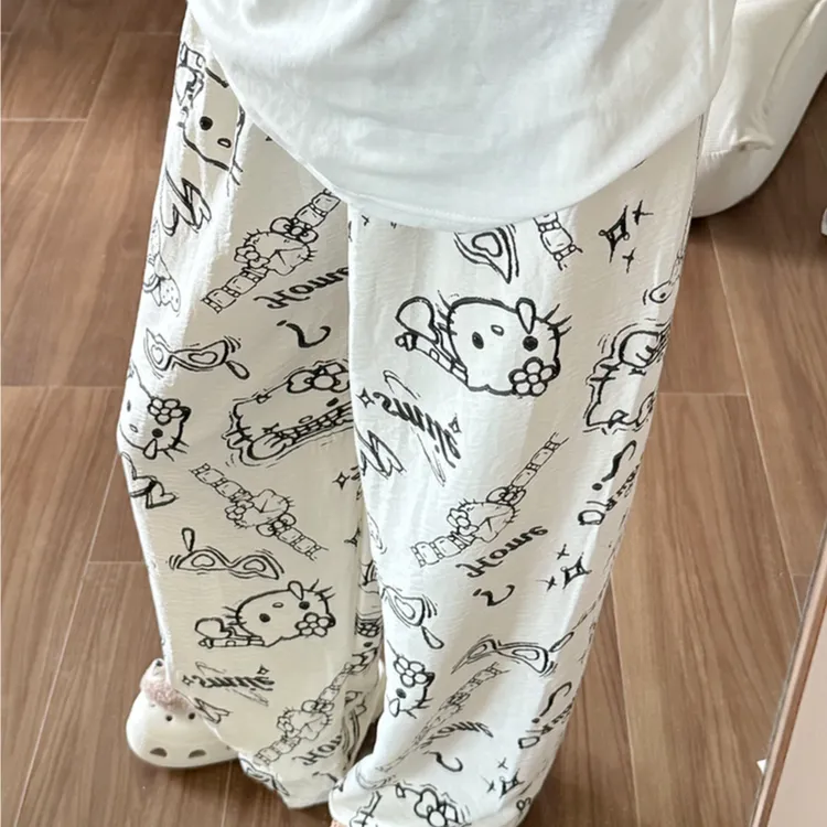 睡裤女春夏季薄款云朵棉休闲懒人居家裤学生可外穿遛弯裤防蚊长裤