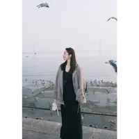 YOI MAGIS【加州之旅】腰果花拼接莱赛尔棉高级感中长款风衣外套女