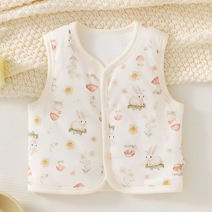 【40g夹棉马甲】婴幼儿秋冬打底纯棉无袖马甲男女宝宝保暖马甲上