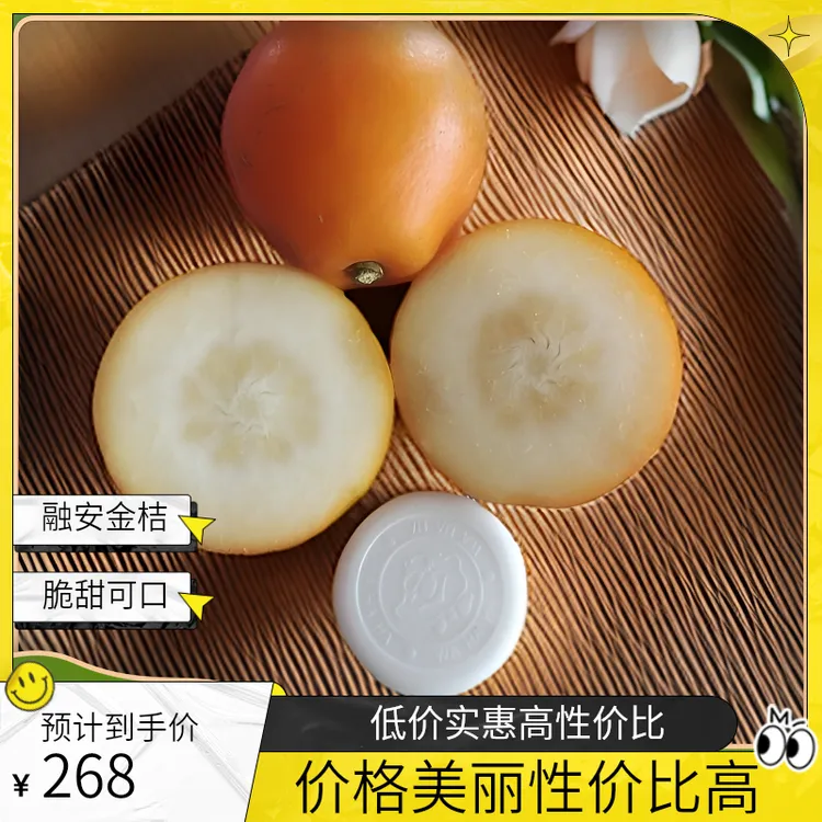 广西融安脆蜜金桔  标王/5斤（毛重）脆口爆甜 多汁 新疆西藏不包邮