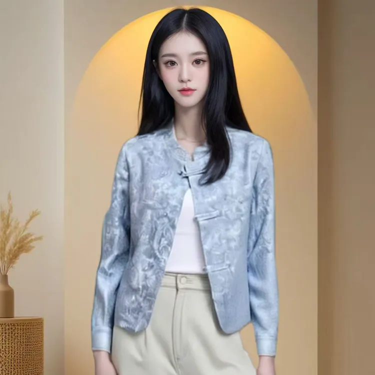 【新国风】2025春秋新款新中式时尚休闲国潮风小香风上衣女外套