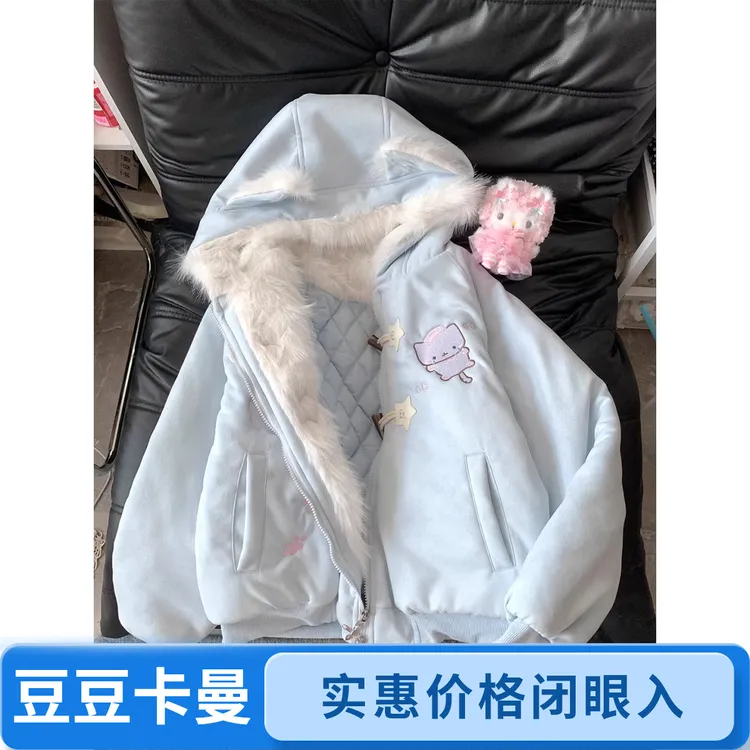 女童棉服冬装2025新款儿童洋气夹棉加厚羽绒棉衣外套女孩冬季棉袄