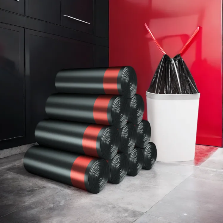 抽绳垃圾袋家用加厚手提式塑料袋背心拉圾桶大号厨房提拉式塑料袋