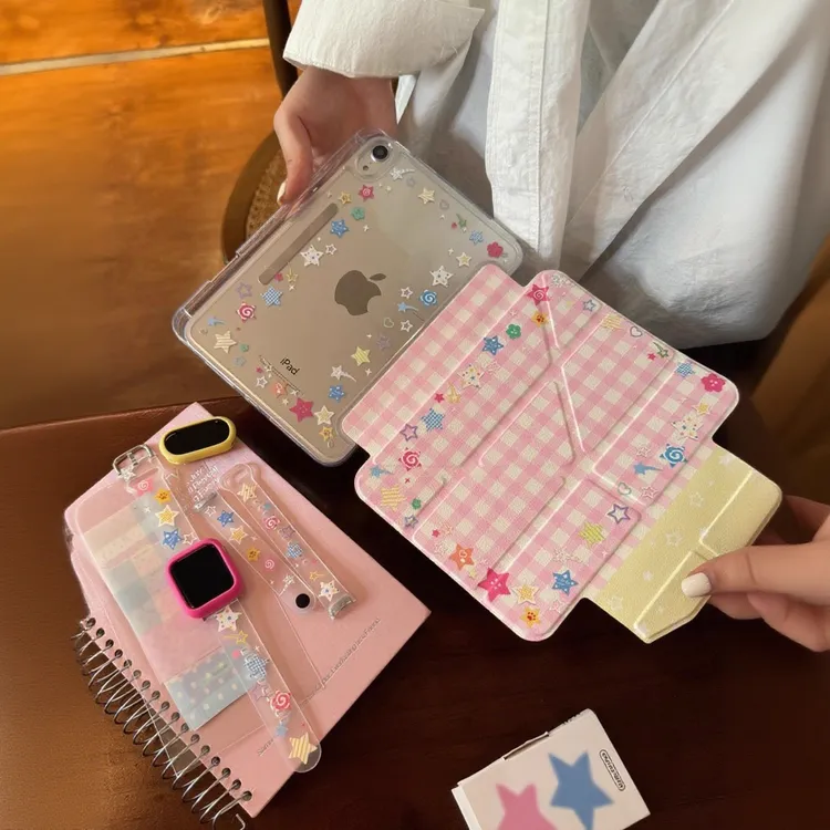 格子星星适用华为MatePad11.5S保护套磁吸padair笔槽padpro平板壳