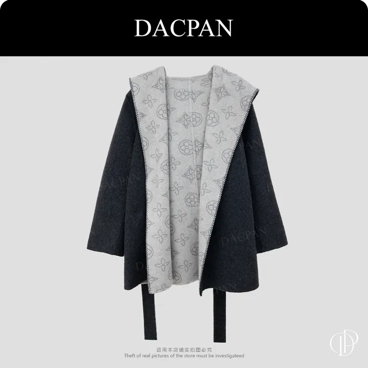 DACPAN-“中古千金”老花手工 羊毛 连帽外套 2025/盼·PP 8236