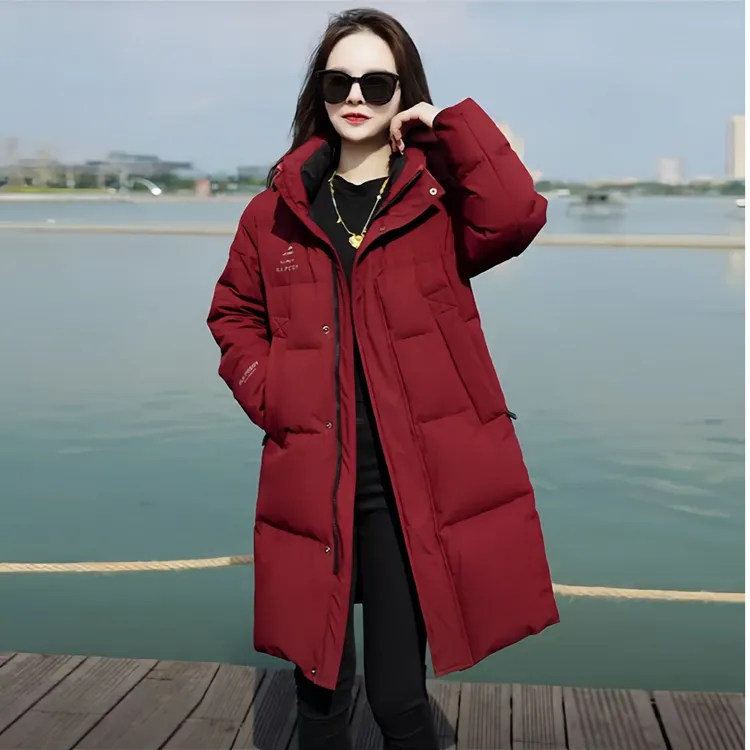 冬季新款棉服时尚气质中长款女显瘦百搭外套