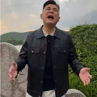 【老乔】男士轻奢翻领百搭皮衣-8225