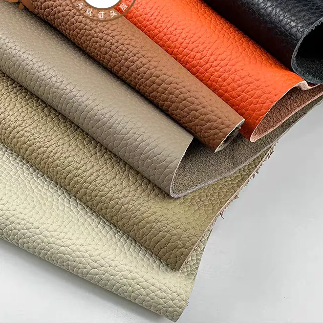 牛牛匠心甄选2厚TOGO大荔枝纹头层牛皮皮料DIY托特包包真皮革面料