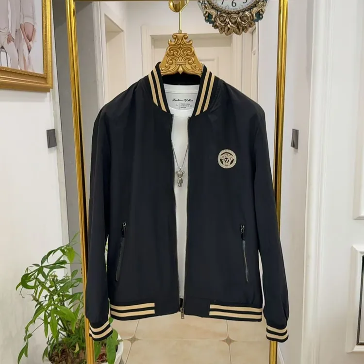 2024秋季新款男士高级感连帽夹克外套时尚潮流休闲百搭男外套秋冬