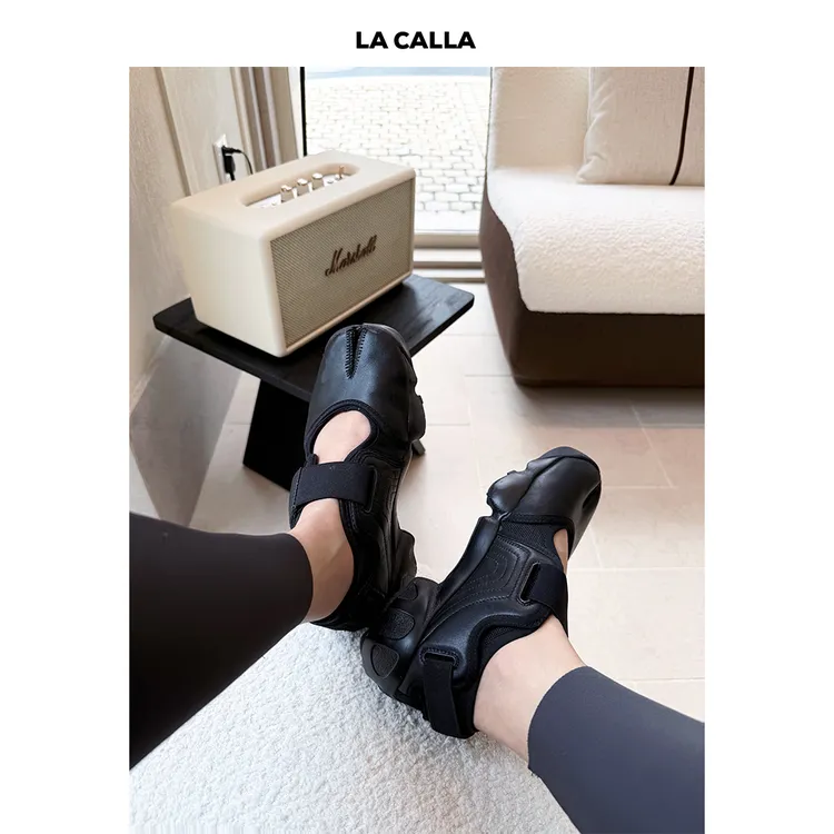 LA CALLA分趾魔术贴玛丽珍鞋（跟高4.5CM）WDX0002