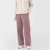 无印良品 MUJI 女式 弹力 灯芯绒轻便直筒裤裤子女款秋季新品女装