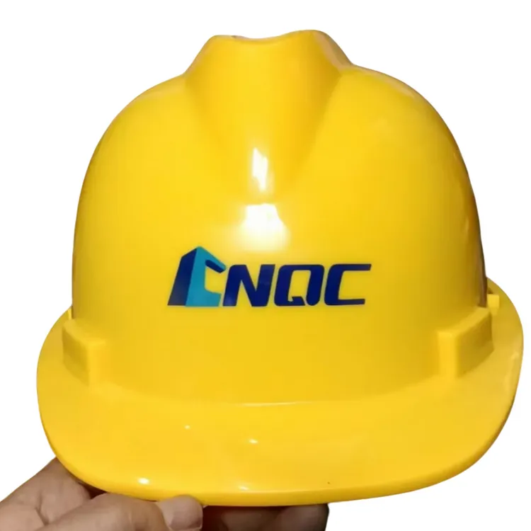 V型工程装修施工安全帽防砸防护国标过检 免费定制印字一件起发