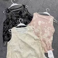 【巴黎之夜】静奢风花边拼接背心上衣5731