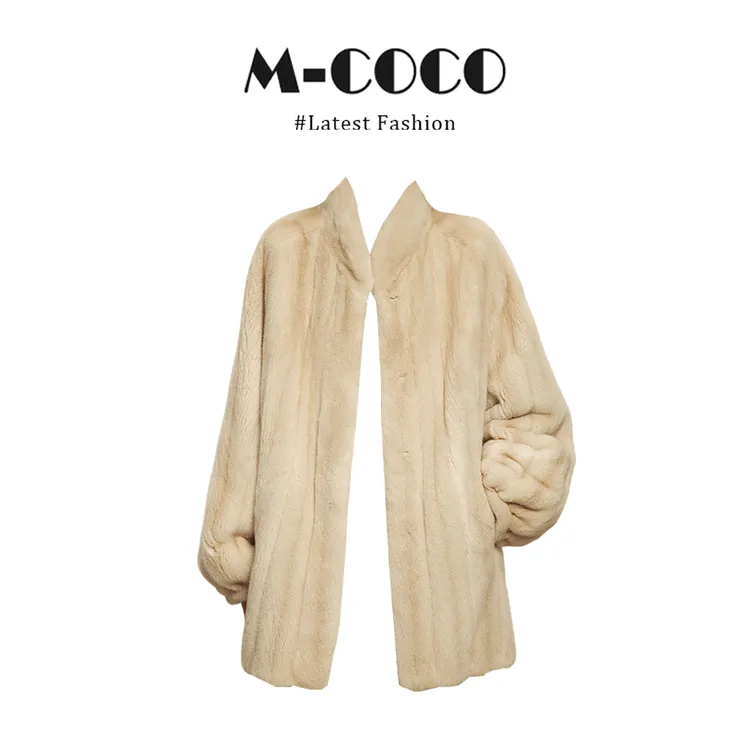 MARIE.COCO韩系复古感时尚小众连长松羊羔毛外套洋气休闲装大衣女