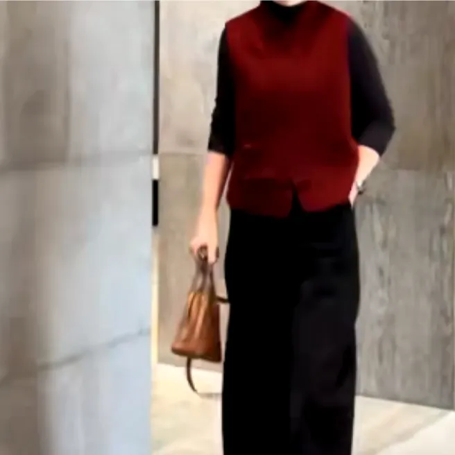 2025冬季新款潮流韩版爆款网红马甲裤子22Z12