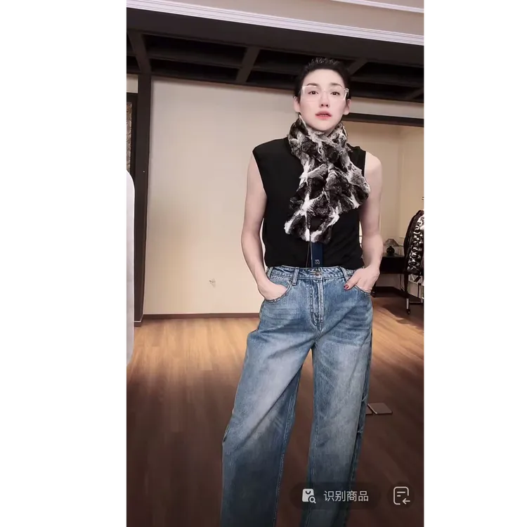 进口面料  纯棉直筒牛仔裤   K0786