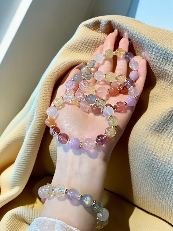 【约10mm-14mm】【直播间开】水晶多宝散珠 DIY 手作饰品 一单一开