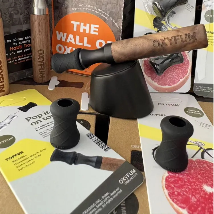 OXYFUM进口品牌食品级硅胶替吸棒便携式烟嘴硅胶嘴套Tapper