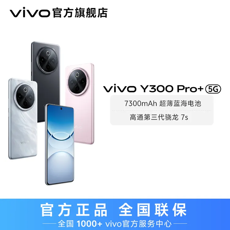 【消费券】vivo Y300 Pro+ 智能手机 12GB运存 dg