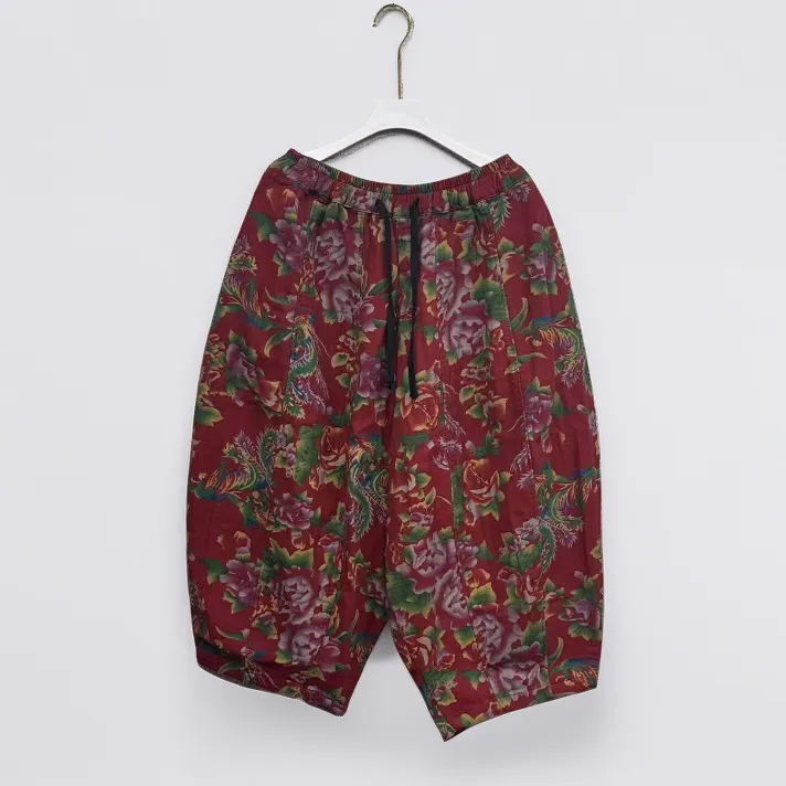 花色加棉南瓜裤秋冬保暖御寒加厚个性时尚百搭女款洋气时髦外穿