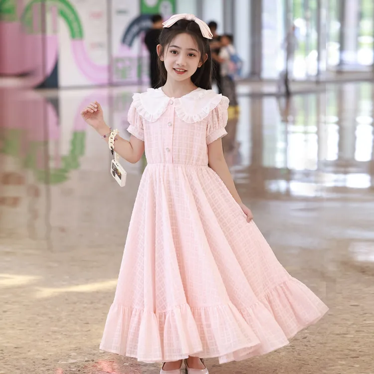 女童连衣裙夏装新款洋气儿童公主裙童装夏天裙子夏夏款女装长裙