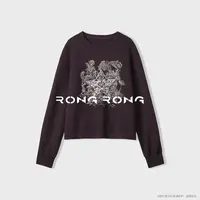 溶溶【星光画谱】RONGRONG 圆领艺术星形刺绣慵懒风卫衣2X5Q036C