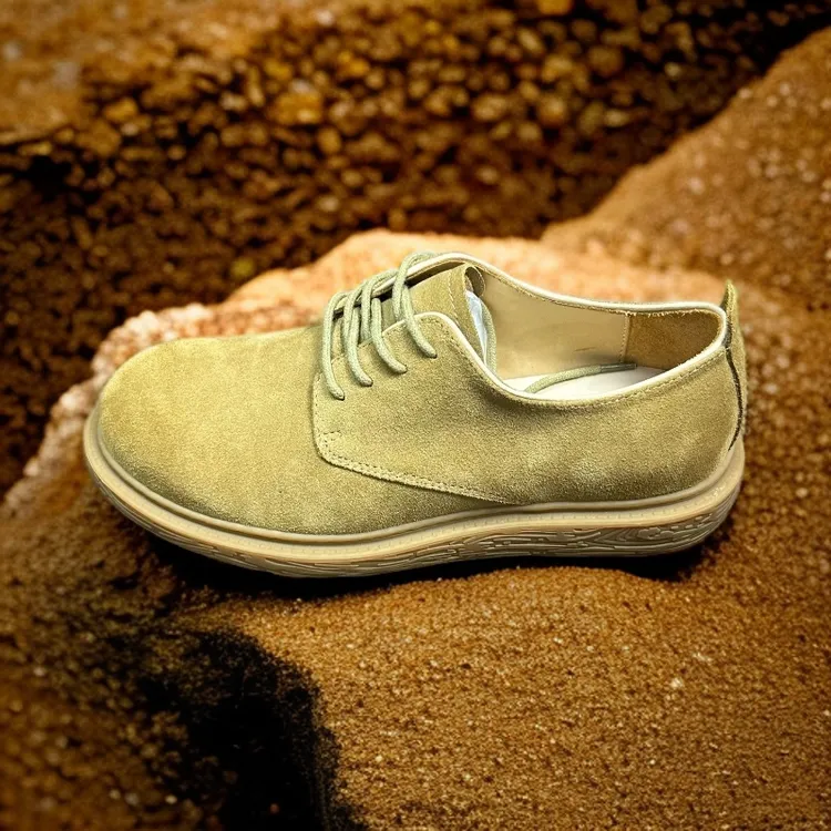 进口防水反绒牛皮男休闲皮鞋男户外工装复古欧美风休闲时尚透气