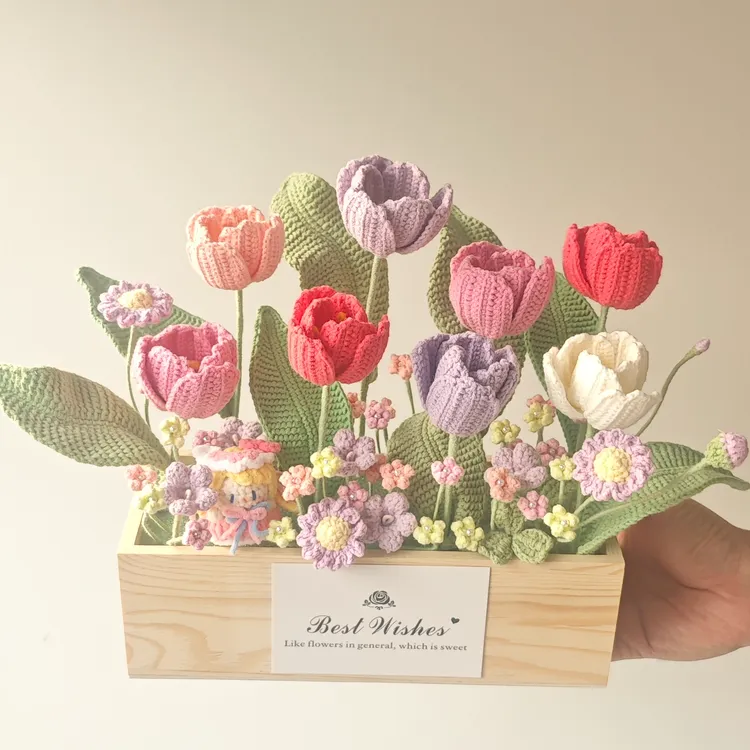 【木语系列】创意手作木质花盒可爱萌趣送礼走心礼物送闺蜜送女友