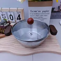 西班牙木柄精致双耳加深加大小汤锅小炒锅野餐餐具【汤家限定】