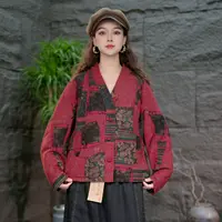 【复古风女装棉服】秋冬百搭两面穿棉袄大码宽松保暖棉衣外套
