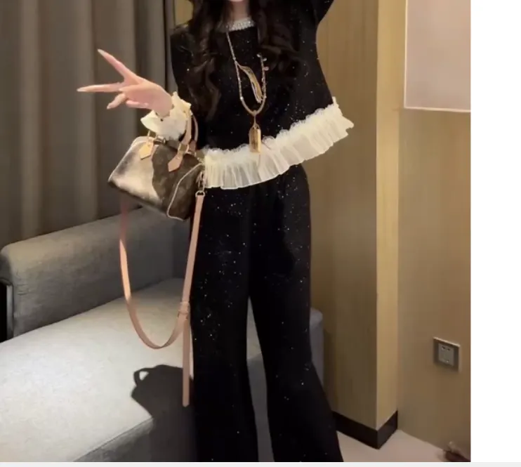 2024冬季新款时尚女装网红高级感休闲爆款洋气套装女Y