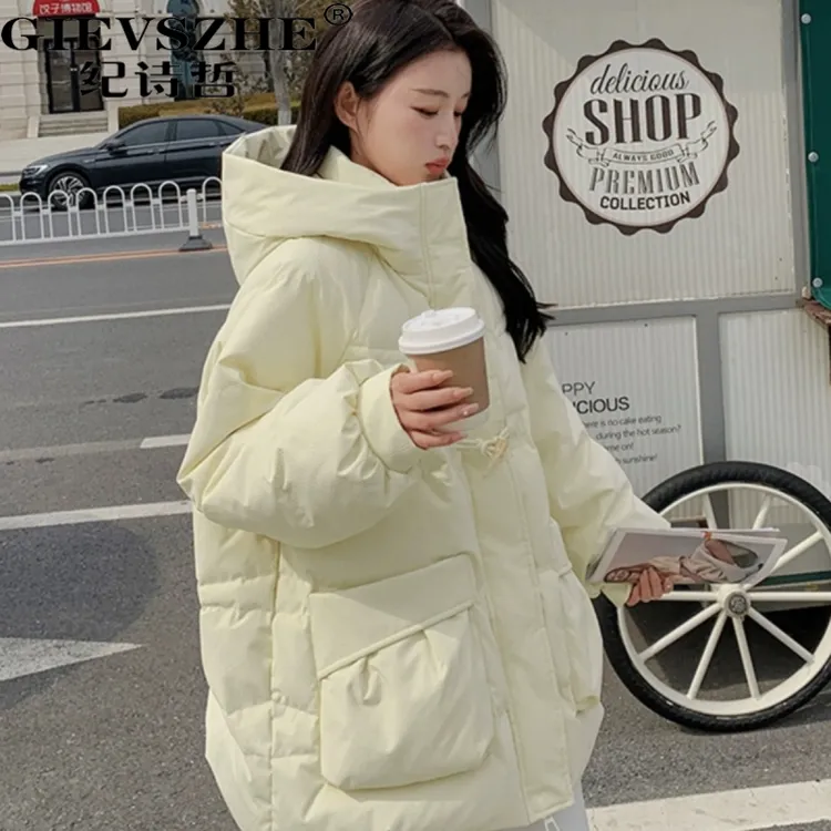 纪诗哲90白鸭羽绒服女冬季短款小个子中长款2025新款时尚感外套