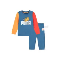 PUMA/彪马X加菲猫联名款卡通印花时尚舒适蓝色儿童套装 849999-48