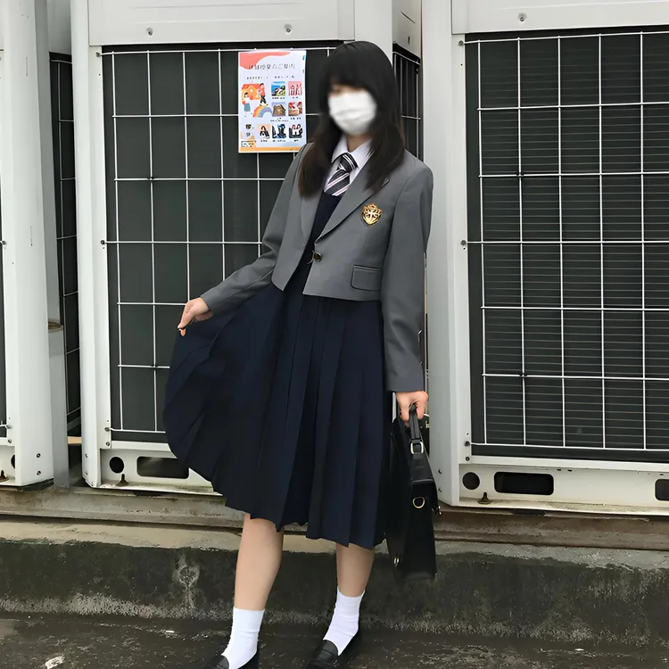 放学后/韩版小西装/JK女款短西服春秋季黑灰清冷西装学院风