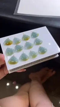 颈饰18K金镶嵌翡翠Z12多样性发一件/配绳子