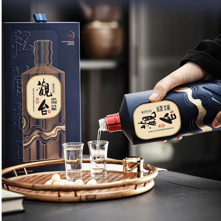 杨酒师杨酒师观台·墨韵高端礼盒装柔顺酱香白酒53度500ml53%Vol