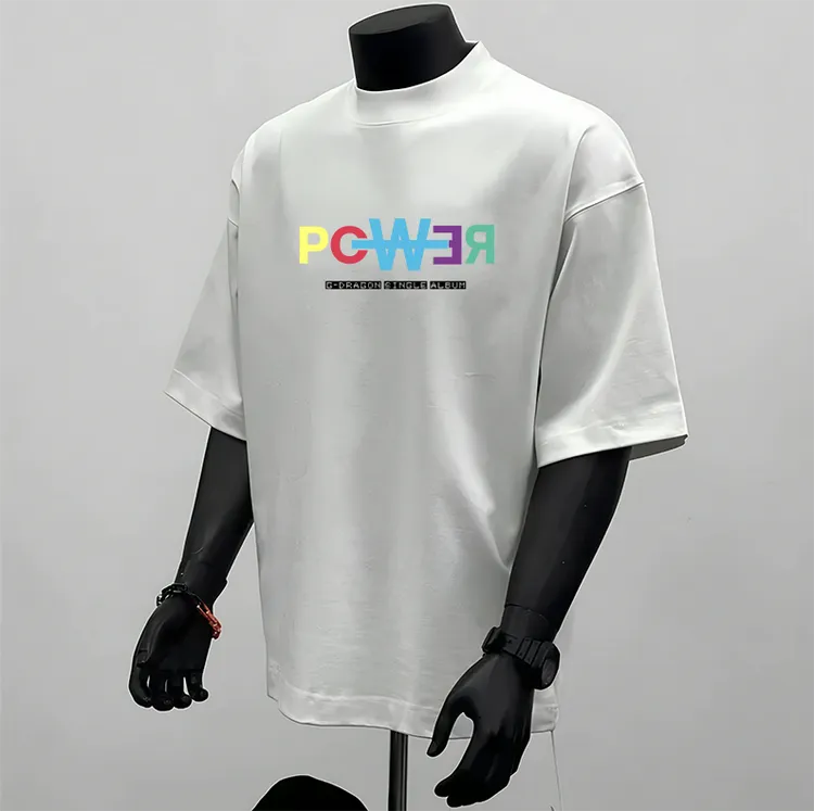高品质美式潮牌服饰印花男士短袖T恤夏季不透休闲百搭ins圆领上衣
