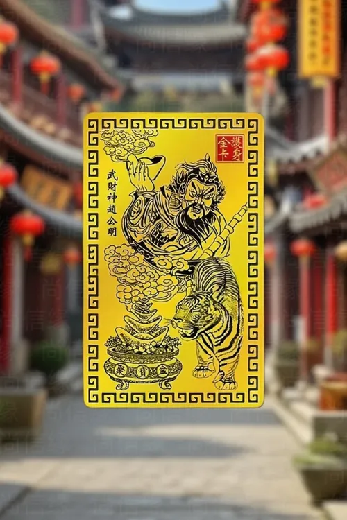 【师傅推荐】乙巳青蛇年赵公明赵公明金卡赵公明手机卡随身金卡