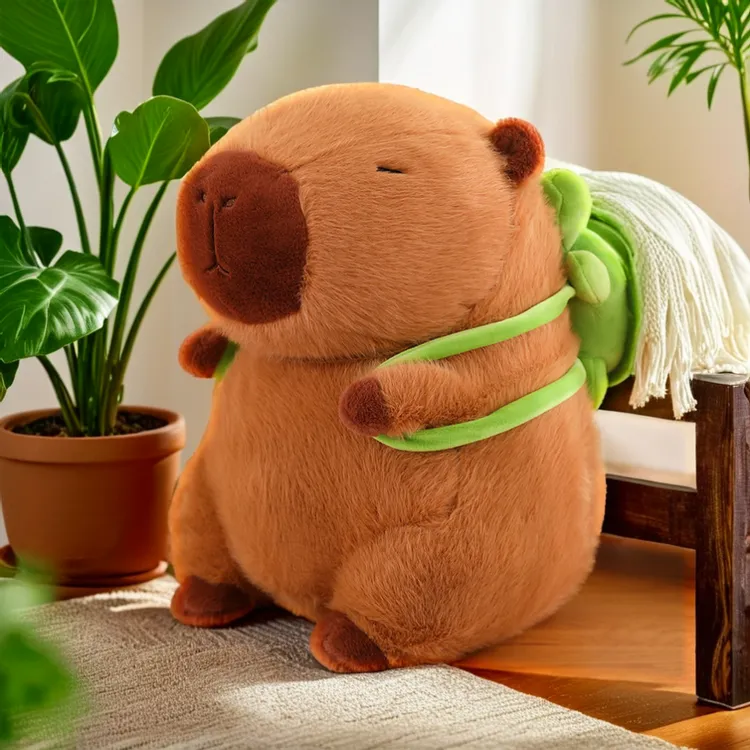 卡皮巴拉玩偶毛绒玩具大号水豚小公仔卡皮吧啦鼻涕娃娃生日礼物女