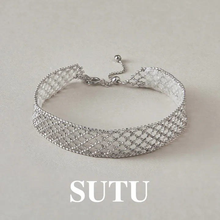 925银手链 镂空蕾丝手链意大利进口小众精致气质轻奢手饰高级首饰